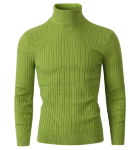 Men's High Collar Pullover Sweater | Streetwear