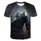 Horror Christmas Hip Hop Scene Men's Polyester T-Shirt | Streetwear