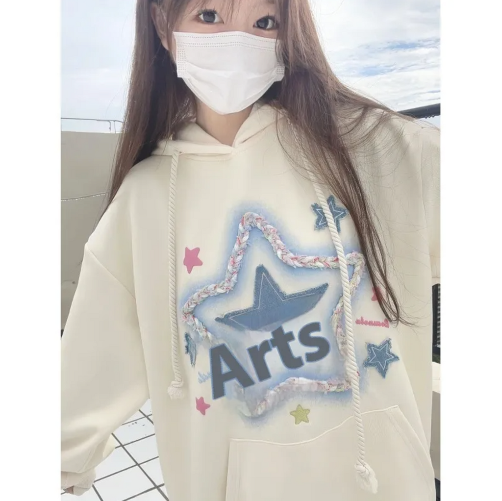 XINGX Embroidered Hooded Sweater