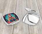 Monkey Christmas Compact Mirror