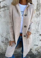 Karin Women's Knitted Hooded Cardigan (One Piece)