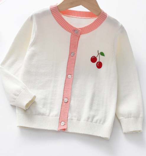 Embroidered Cardigan Sweater for Children