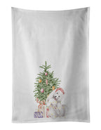 Samoyed Caught Up Christmas Presents and Tree Kitchen Towel Set of 2