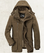 Men's Mid-length cotton-padded jacket