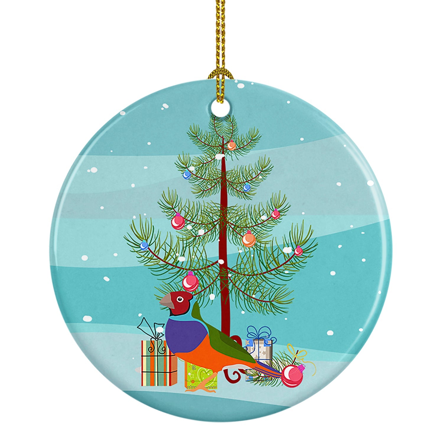 Amadina Merry Christmas Ceramic Ornament
