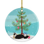 Napoleon Cat Christmas Ceramic Ornament