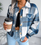 WOLFF Checkered Cardigan Wool Blend (One Piece)