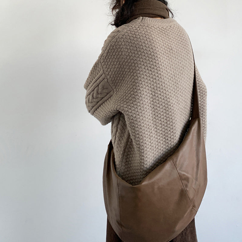 Winter Japanese Streetwear Crewneck Sweater for Couples