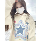 XINGX Embroidered Hooded Sweater