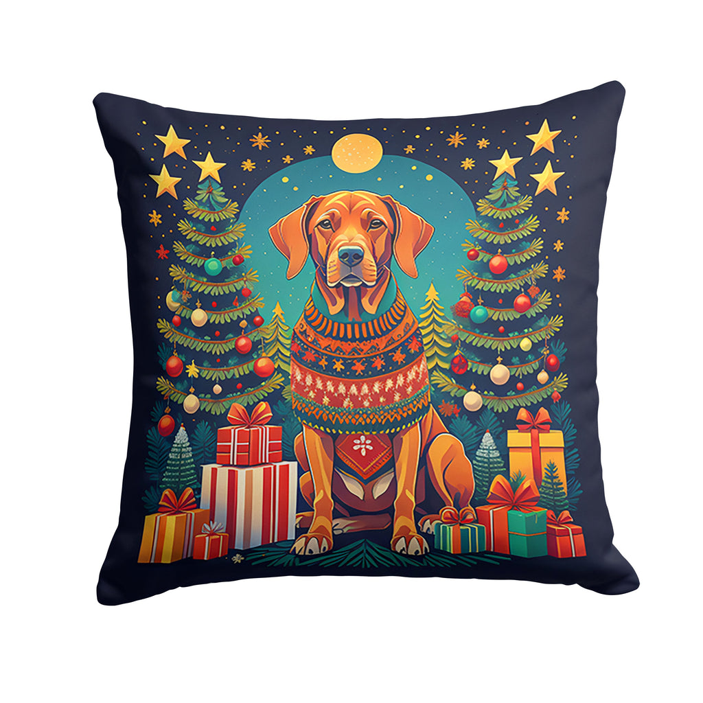 Vizsla Christmas Throw Pillow
