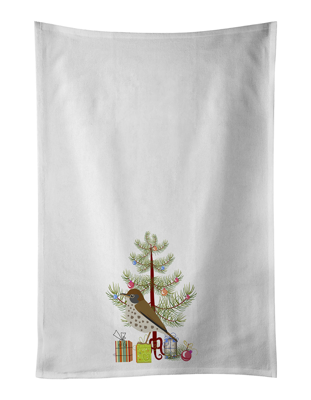 Thrush Merry Christmas Kitchen Towel Set of 2