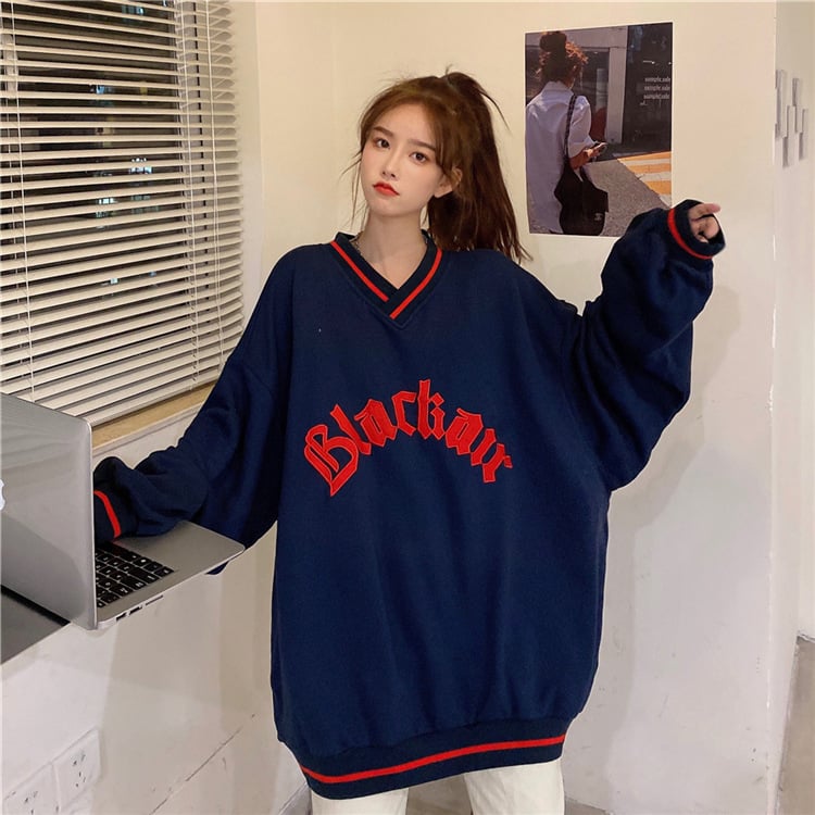 Women's Colorblock V-Neck Fleece Baseball Jacket