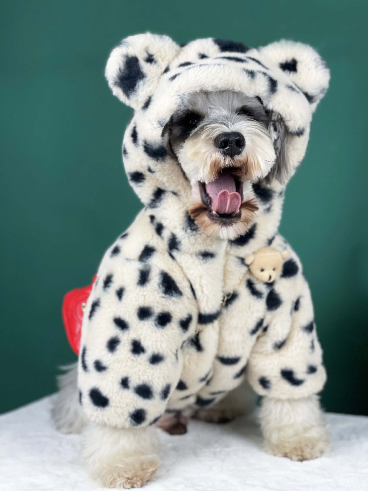 Thick Warm Spotted Plush Coat for Dogs in Autumn/Winter
