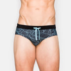Men's Leaf Print Swim Briefs