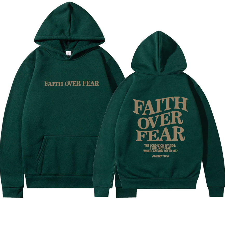 Faith Over Fear Christian Unisex Hoodie | Streetwear