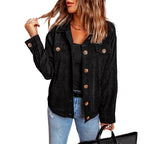 Corduroy Pocket Button Casual Jacket Shirt