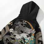 Men's Hoodie with Chinese Phoenix Embroidery Design | Streetwear