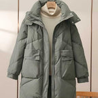 Plus Size Women's Thickened Mid-Length Cotton Coat