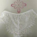 Lace Triangle Panties with Low Waist Design