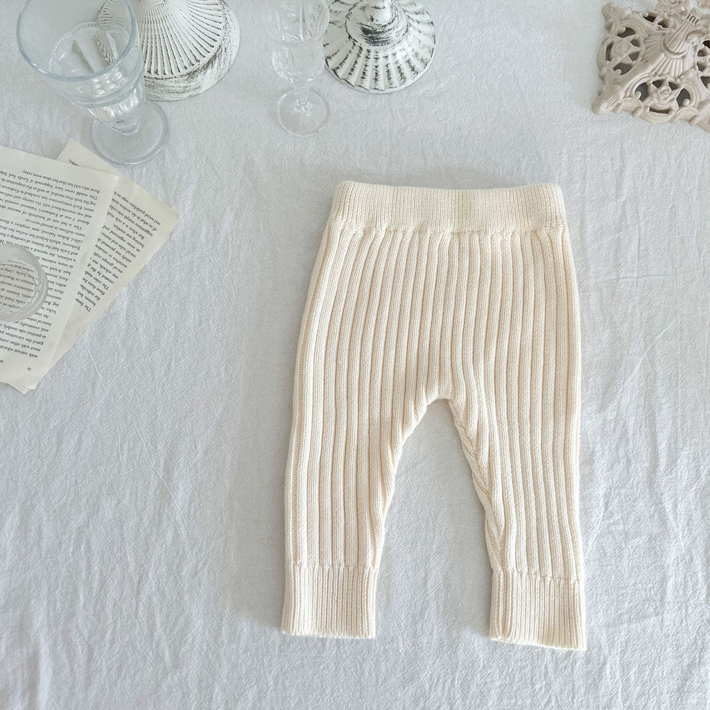 Children's Knitted Cotton Wool Elastic Leggings