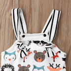 Summer Baby Bodysuit with Fox Design for Infants
