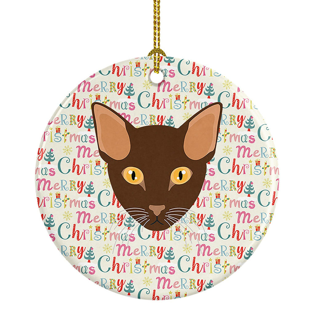 Suphalak Cat Christmas Ceramic Ornament
