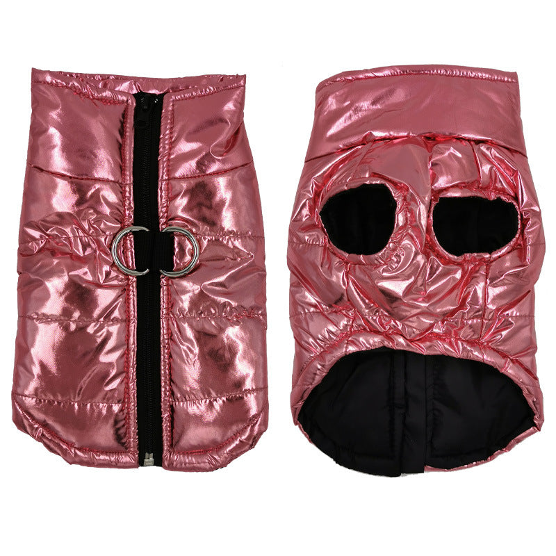 Waterproof Dog Jacket with Cotton Vest Design