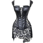 Lace Shaping Bodysuit and Lingerie Set