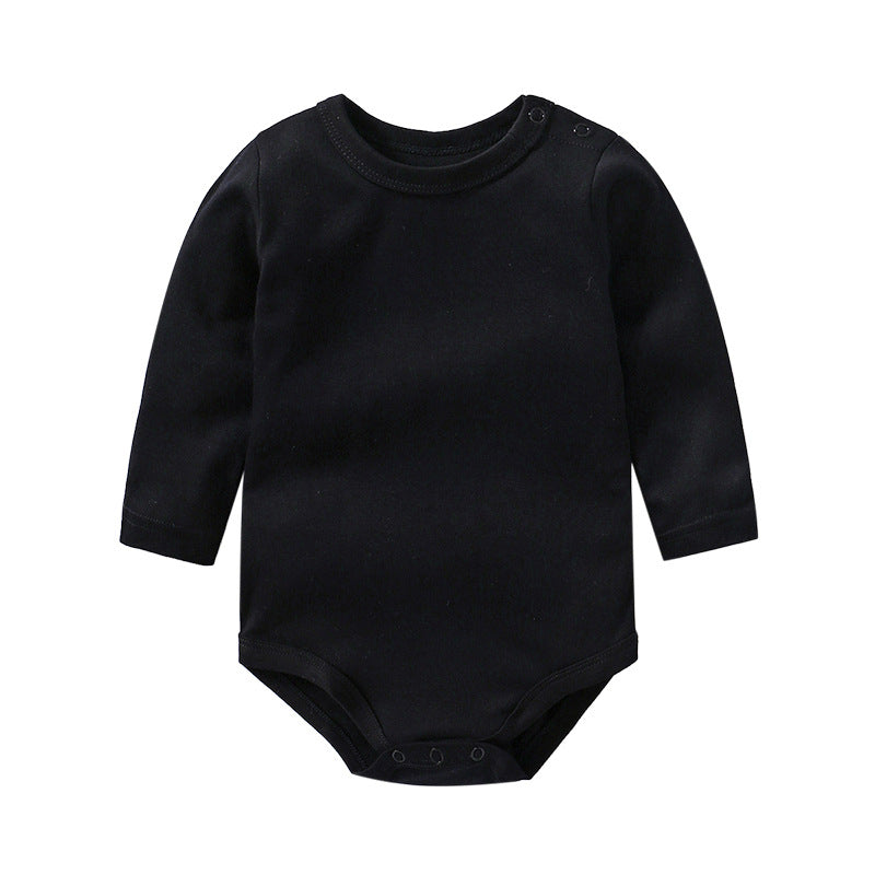 DANROL Baby Long Sleeve Cotton Bodysuit (Solid Color)