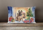 Cairn Terrier Christmas Throw Pillow