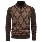 Men's Long Sleeve Half Zip British Sweater