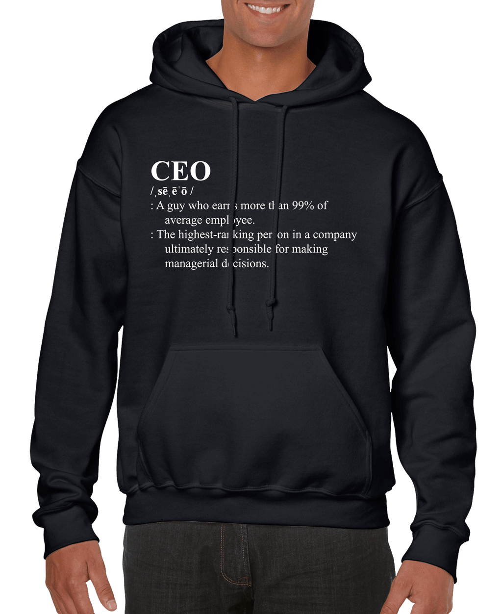 CEO Definition Men’s Hoodie | Streetwear