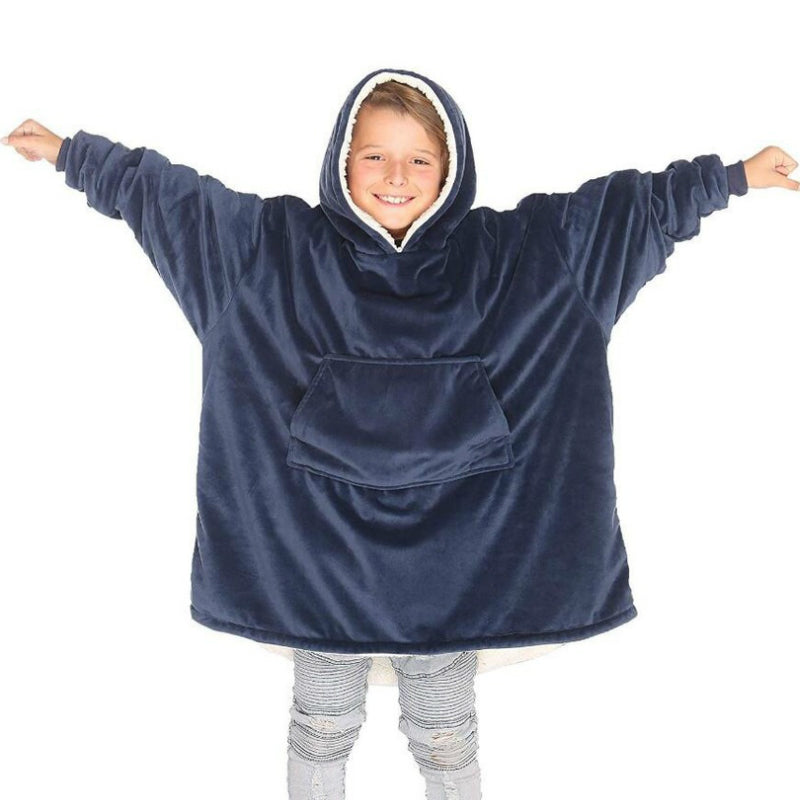 Children's Hooded TV Blanket - Warm Cotton Pullover