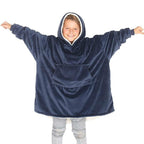 Children's Hooded TV Blanket - Warm Cotton Pullover