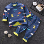 Children's Fleece-Lined Thermal Underwear Set