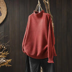 Women's Loose Mock Neck Sweater