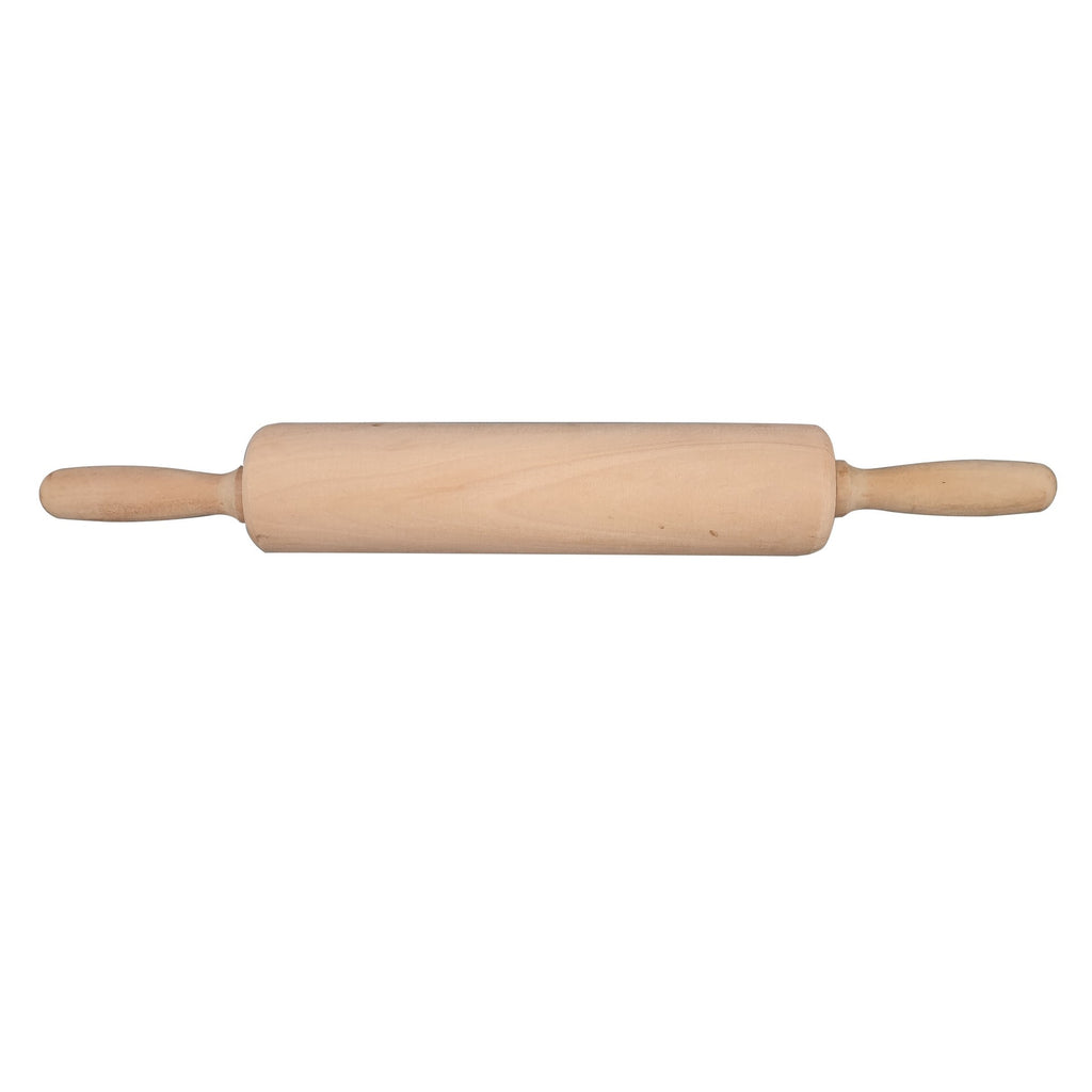 Wooden Rolling Pin with Christmas Reindeer Design