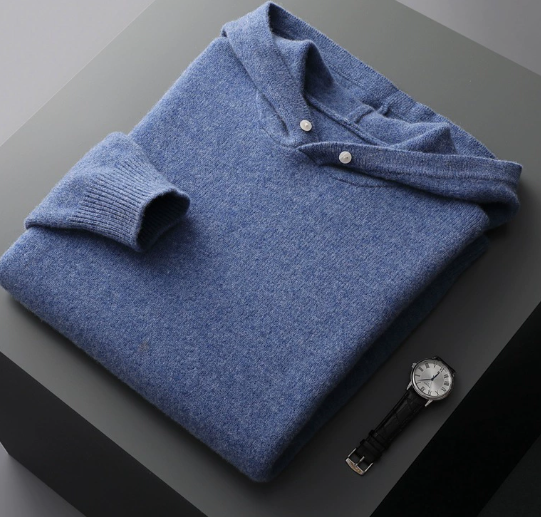 Riverstone Merino Wool Men's Hoodie (One Piece) | Streetwear