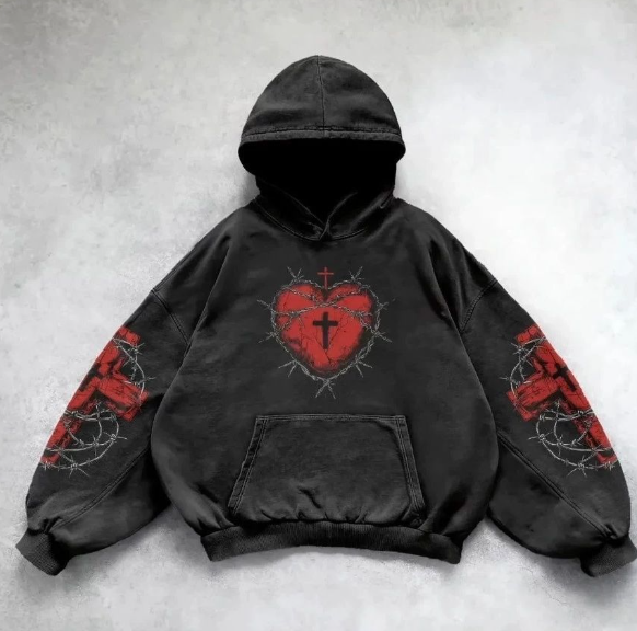 Vintage Skull Print Hoodie | Streetwear | Faith Streetwear
