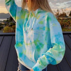 Oversized Tie Dye Rainbow Hoodie for Women | Streetwear