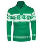 Men's Casual Solid Knitted Pullover Sweater (Long Sleeve) | Streetwear