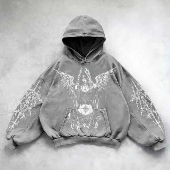 Vintage Skull Print Hoodie | Streetwear | Faith Streetwear