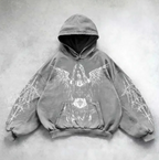 Vintage Skull Print Hoodie | Streetwear | Faith Streetwear
