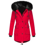 Fleece-Lined Cotton Puffer Coat