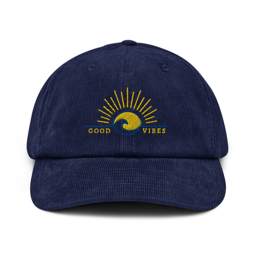 Good Vibe Sunrise Corduroy Hat | Embroidered Cap