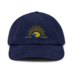 Good Vibe Sunrise Corduroy Hat | Embroidered Cap