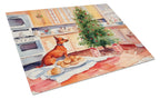 Miniature Pinscher Christmas Cookies Glass Cutting Board
