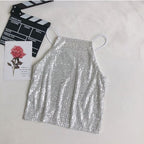 2019 Summer Women's Sequin Neck Top and Dress