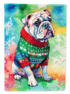 English Bulldog Christmas Garden Flag
