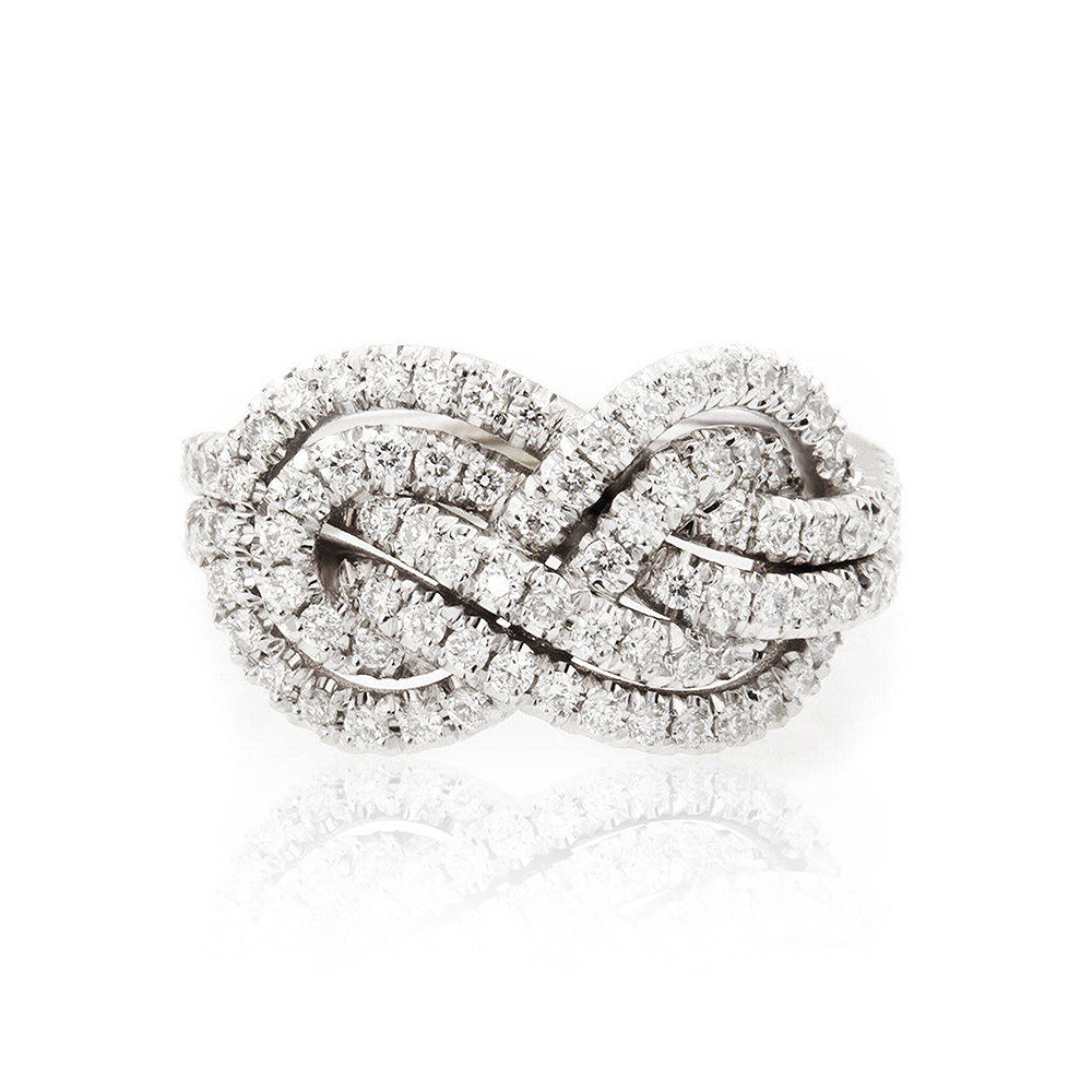 Women's Fashion Cross Knot Ring for Stylish Elegance